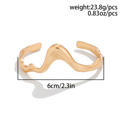 Fashionable liquid lava metal ankle bracelet, ankle chain, female personality, irregular geometric texture, ankle ring accessory