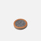 Wool Felt Coaster w/ Leather Rim