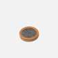 Wool Felt Coaster w/ Leather Rim